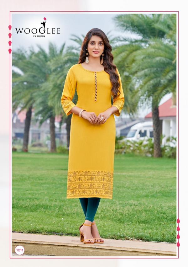 Wooglee Anurag Fancy Styles Designer Long Kurti Collection